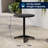 Moraal Round Aluminum Indoor-Outdoor Table Set with 2 Slat Back Chairs-795904945-728214426