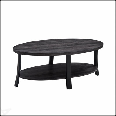 Table basse avec tablette en bois Anze