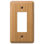 Amerelle Contemporary Brown 1 gang Wood Decorator Wall Plate 1 pk