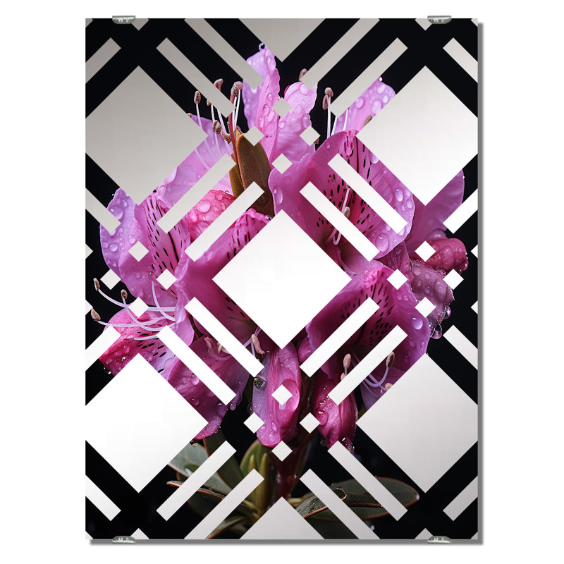 Densmore - Miroir mural rhododendron grand MIR141669, 32 po x 24 po