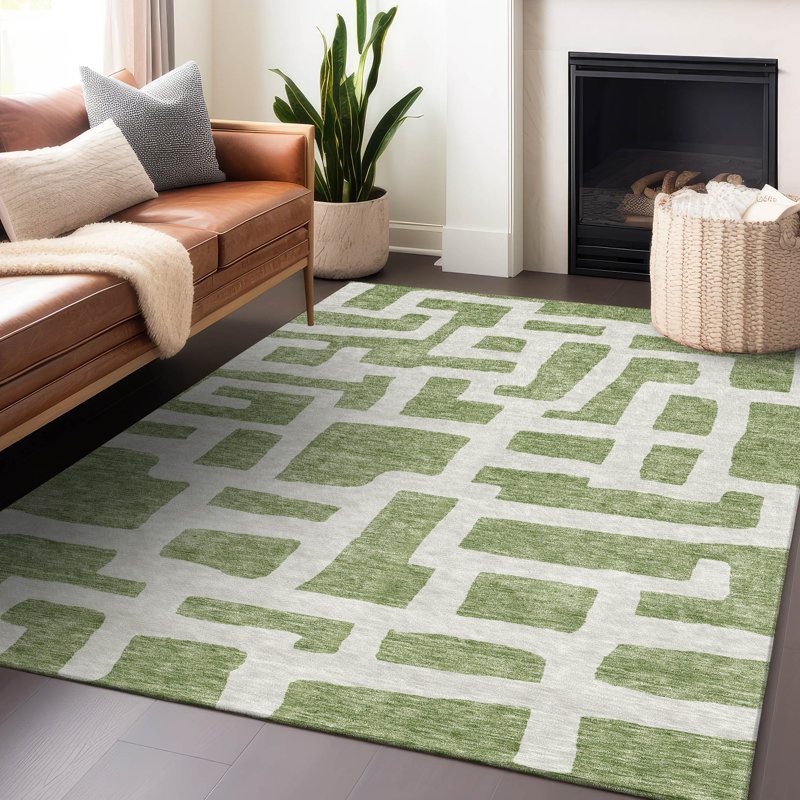 Tapis intérieur / extérieur Chaffinch avec envers antidérapant, Rectangulaire 3 pi x 5 pi