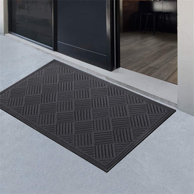 Paillasson 61,5 "x 36" pour l'extérieur - Tapis antidérapant en caoutchouc durable