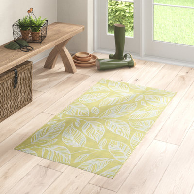 Lorelai Floral Hand Woven Indoor / Outdoor Area Rug