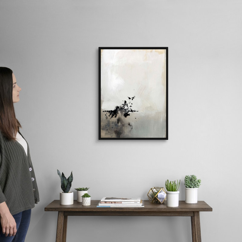 «Passel I» par Victoria Barnes, reproduction d'art sur toile, H 26 po x l 20 po x P 1,75 po, Cadre flottant noir
