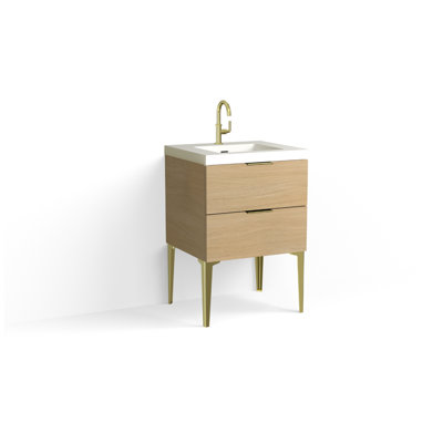 Avila 24" W Freestanding Single Bathroom Vanity with Dean Leg