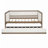 Upholstered Daybed with Trundle and Nailhead Decoration