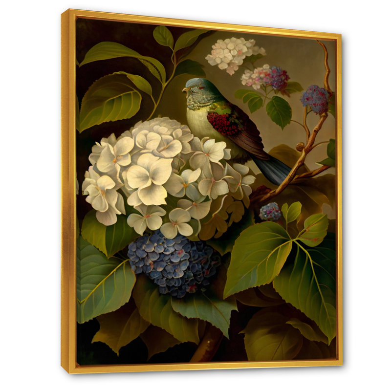 «Hydrangena Blossoming in Retro Colors IV», reproduction sur toile, H 40 po x l 30 po x P 1,5 po