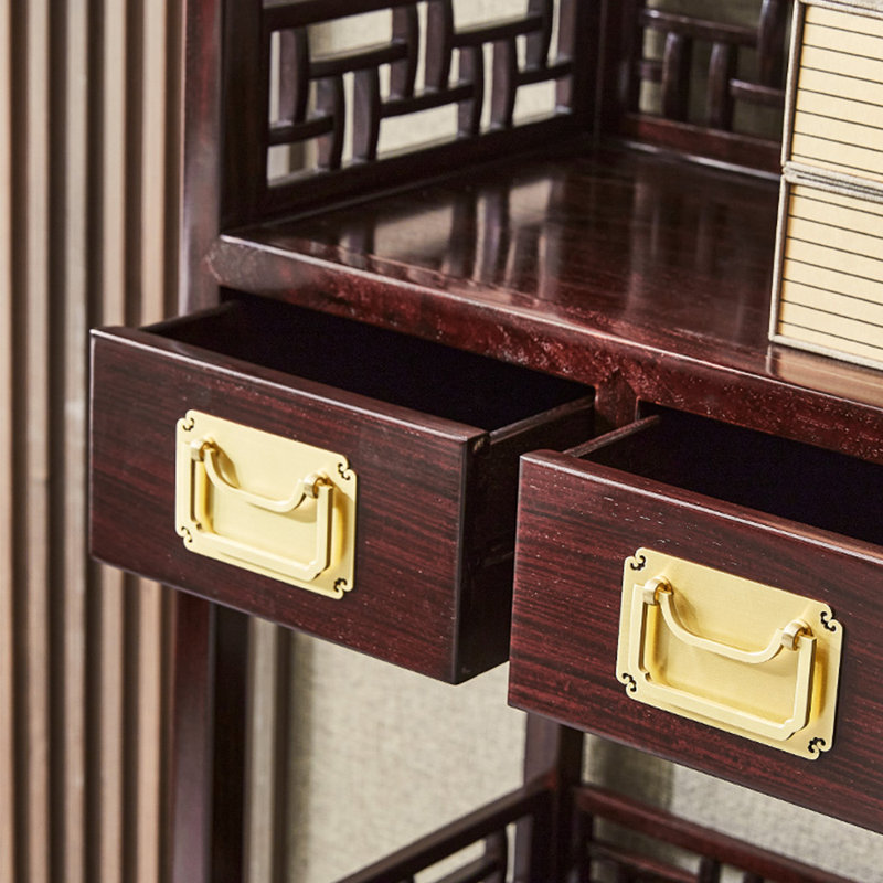 Chinese Style Breathable Floor-to-ceiling Bookcase