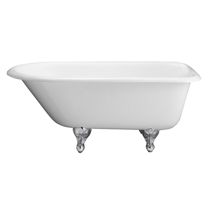 Baignoire de trempage à pattes 61 po x 61 po, Chrome poli