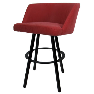 Tabouret de bar pivotant en métal Karimah