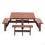 Table de pique-nique 8 personnes avec trou pour parasol