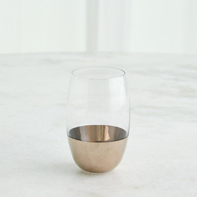 Metallic Orb 8oz. Highball Glass