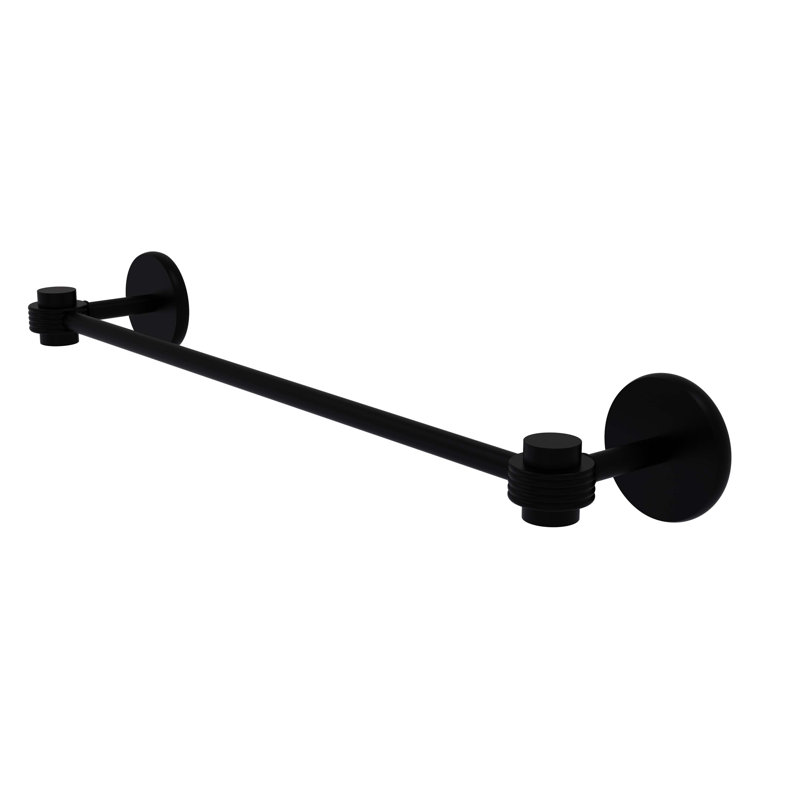 Barre à serviettes murale 36" Satellite Orbit One, Noir mat, H 3 po x l 38,5 po x P 3,9 po