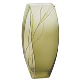 Evergreen Glass Floor Vase