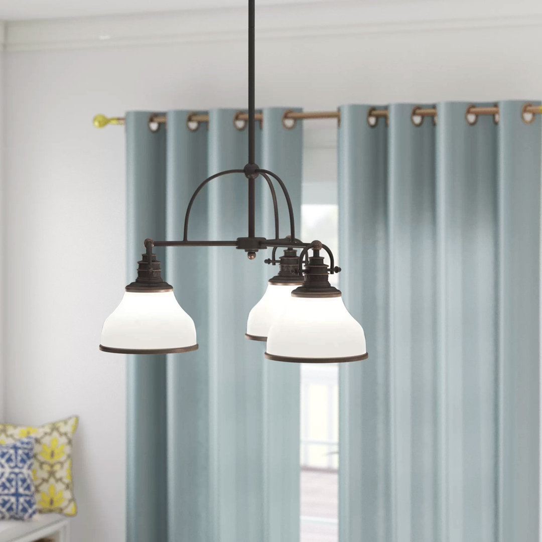 Ahlai 3 - Light Dimmable Classic / Traditional Chandelier Breakwater Bay Shade 