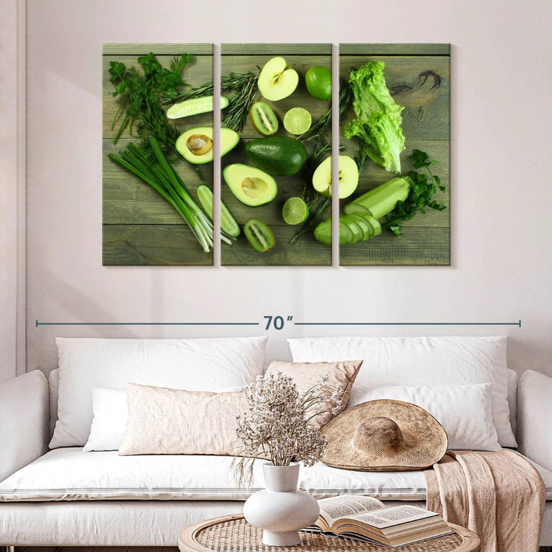 Yarlin Fresh Green Food, 32" H x 50" W