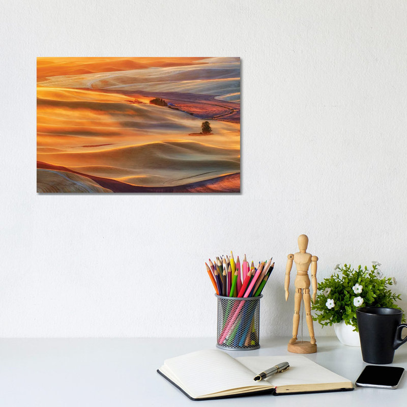 Golden Palouse by Lydia Jacobs - Wrapped Canvas Print, 20.32 cm H x 30.48 cm W