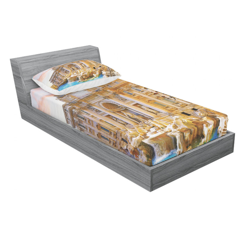 Microfiber Sheet Set, Twin Sheet Set with Fitted Sheet