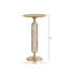 Round Metal End Table for Living Room Furniture, 55cm Tall Sofa Side Table, Accent Table