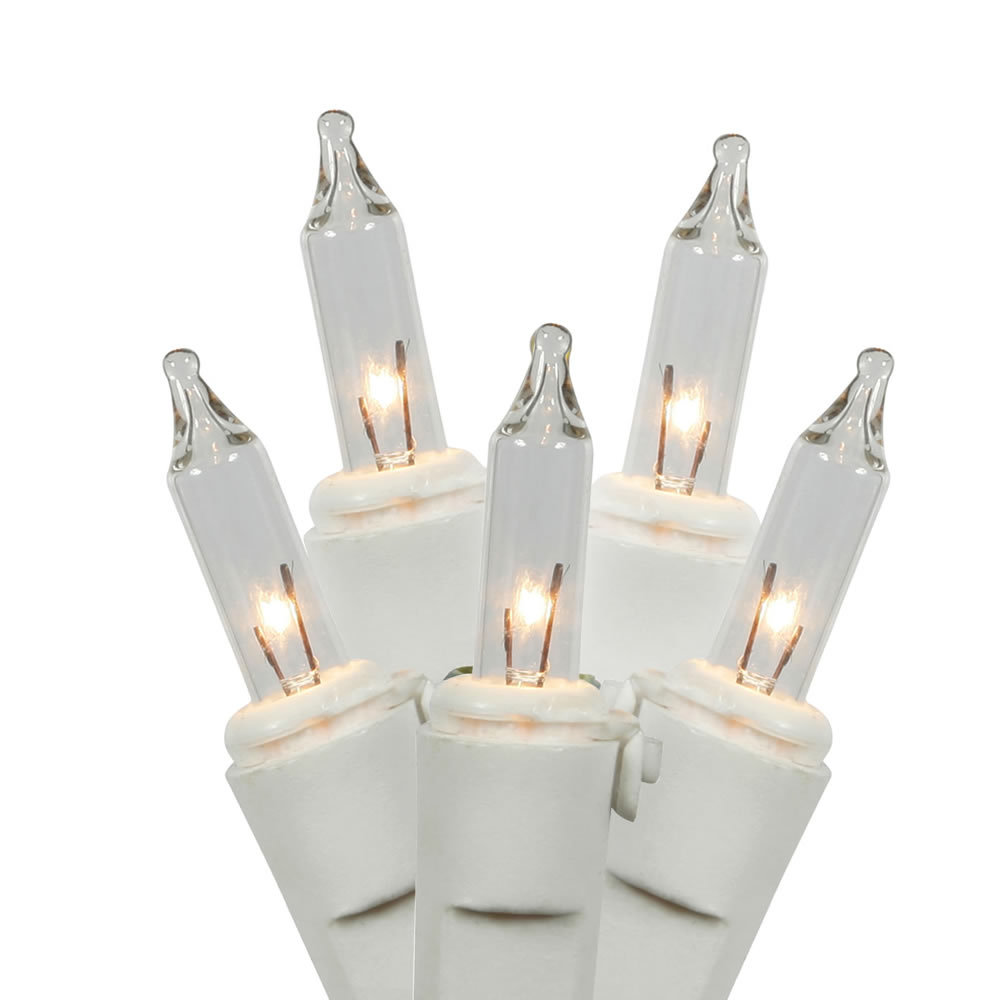 Christmas Mini Light Set 16' White Wire The Holiday Aisle® 