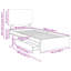  Bed Frame With Drawer Grey Sonoma 100 X 200 Cm Engineered Wood-762324791-762324782