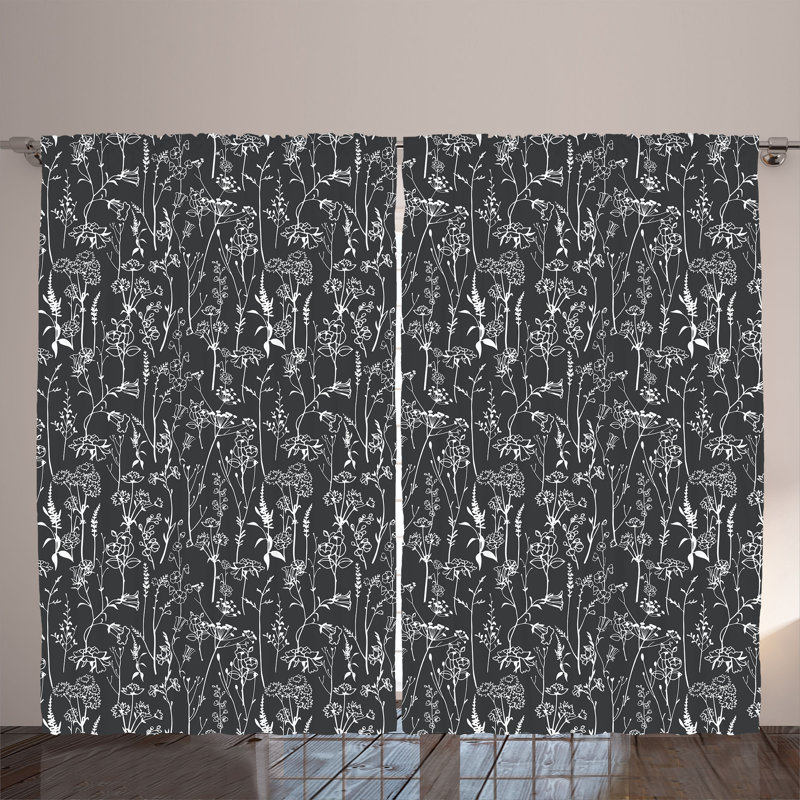 Semi Sheer Curtain Pair