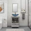 Ensemble de meuble-lavabo simple 24 po Allexus-879478048-910538590-910538591