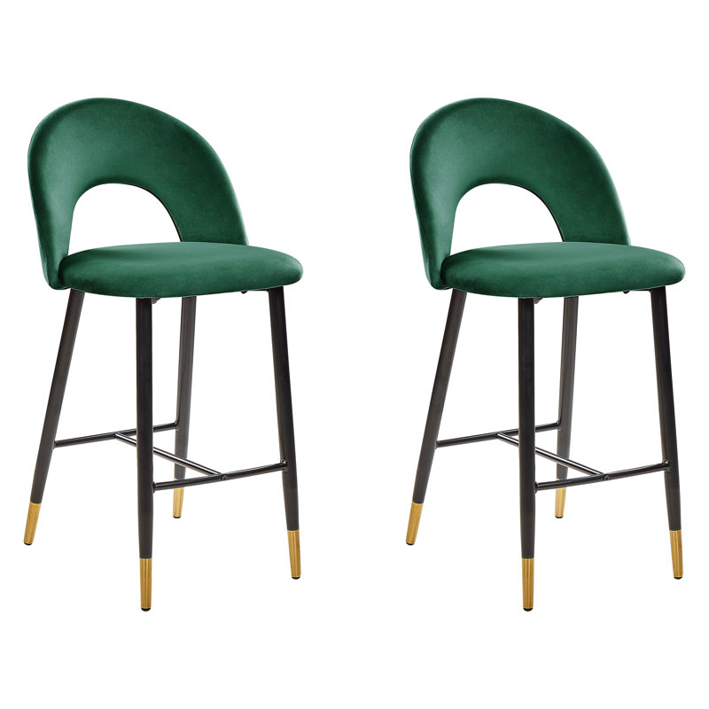 Falton Upholstered Counter Stool with Metal Frame