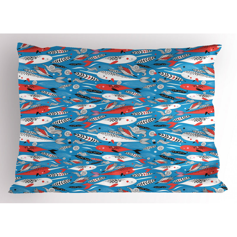 Feather Polyester Sham Set, Queen