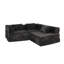 Canapé à compression, canapé-lit convertible au sol avec structure de forme fixe, canapé modulaire désossé, aucun assemblage requis, tissu chenille, pour la chambre du salon-1153166429
