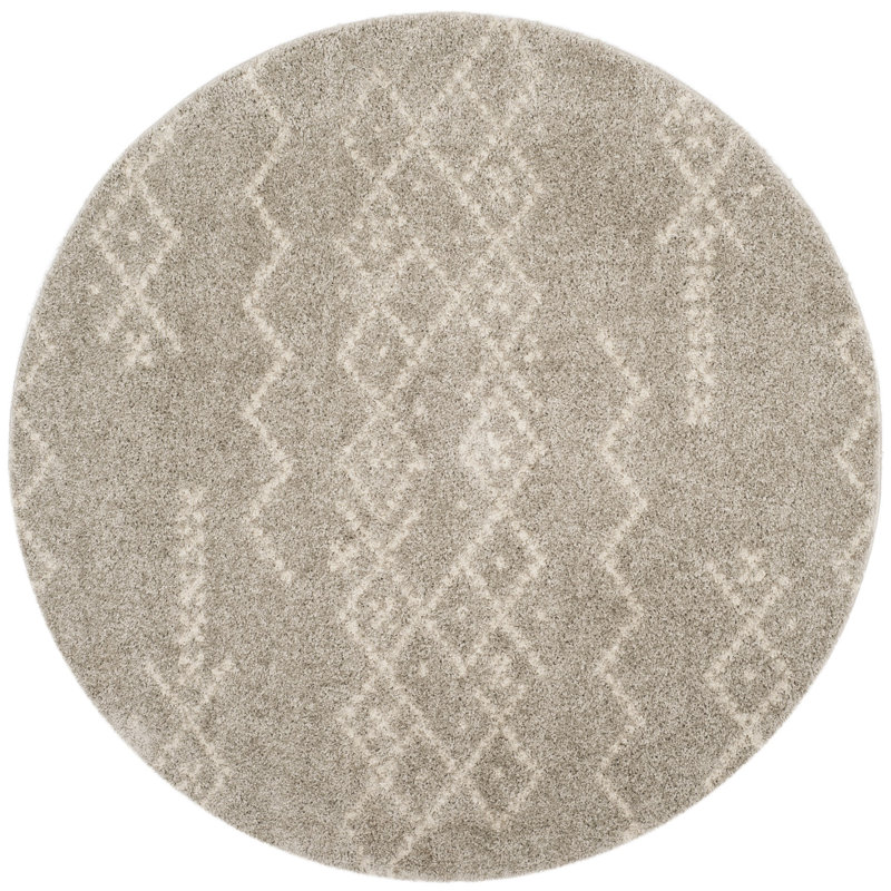 Develin Performance Geometric Rug, Round 6'7"