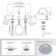 2-handle Bathroom Faucet with Drain Assembly