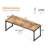 71 Inch Computer Desk With USB Ports, Large Office Desk, Long Study Student Writing Desk, Rustic Brown
