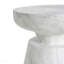 Table d'appoint d'extérieur en travertin Ponti, blanc