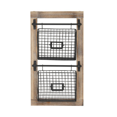 Harward Wall Organizer with Wall Baskets