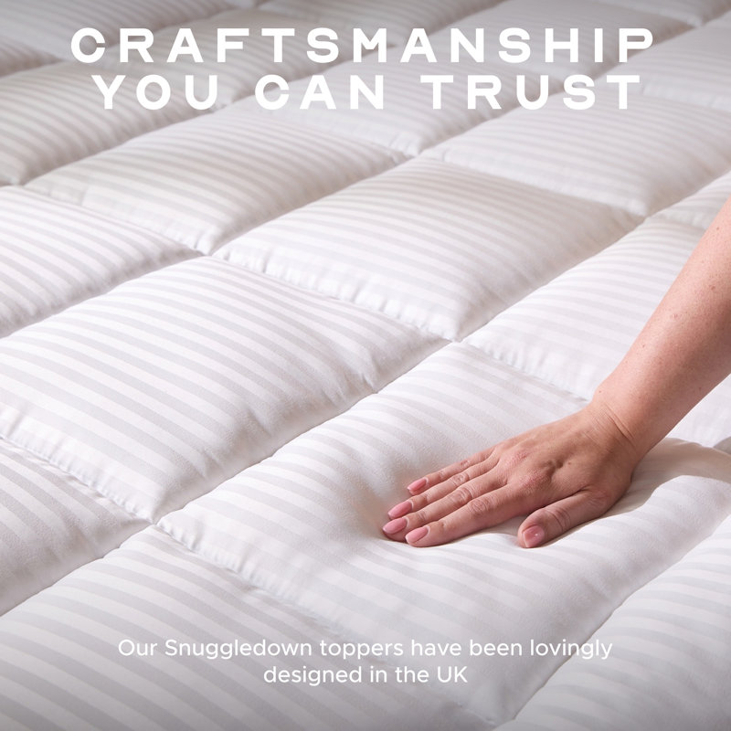 Luxurious Hotel Quality 10cm Mattress Topper – Extra Thick, Plush Comfort & Supportive Sleep Upgrade, Kingsize (5')