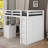 Full Loft Bed With Drawers,Desk And Wardrobe-16928021