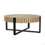 Table basse ronde, table basse tambour artisanal