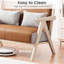 Fauteuil avec causeuse pour petits espaces et causeuse brun-129528247