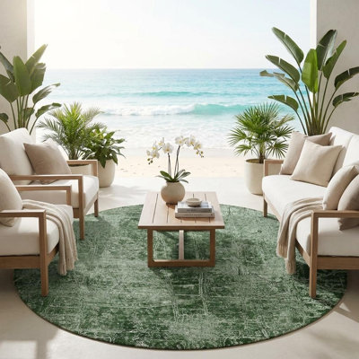 Tapis extérieur rond 8 po Emerald