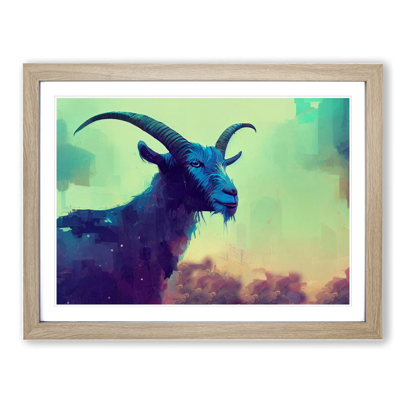 Goat Abstract - Single Picture Frame Print