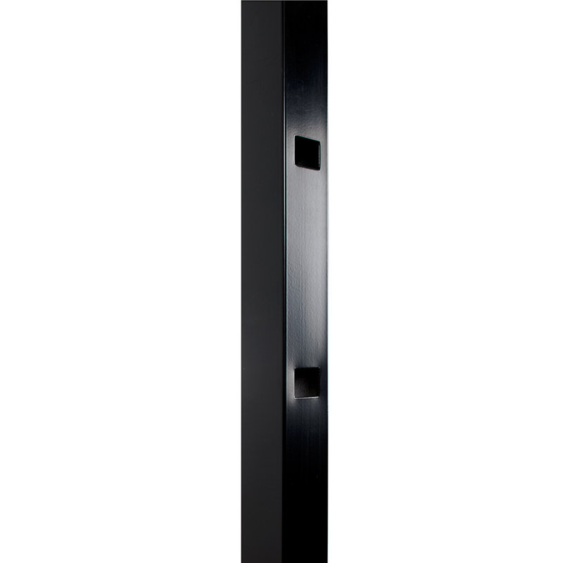 Athens Fortress Building Products Gloss Black Metal Line Post for Posts