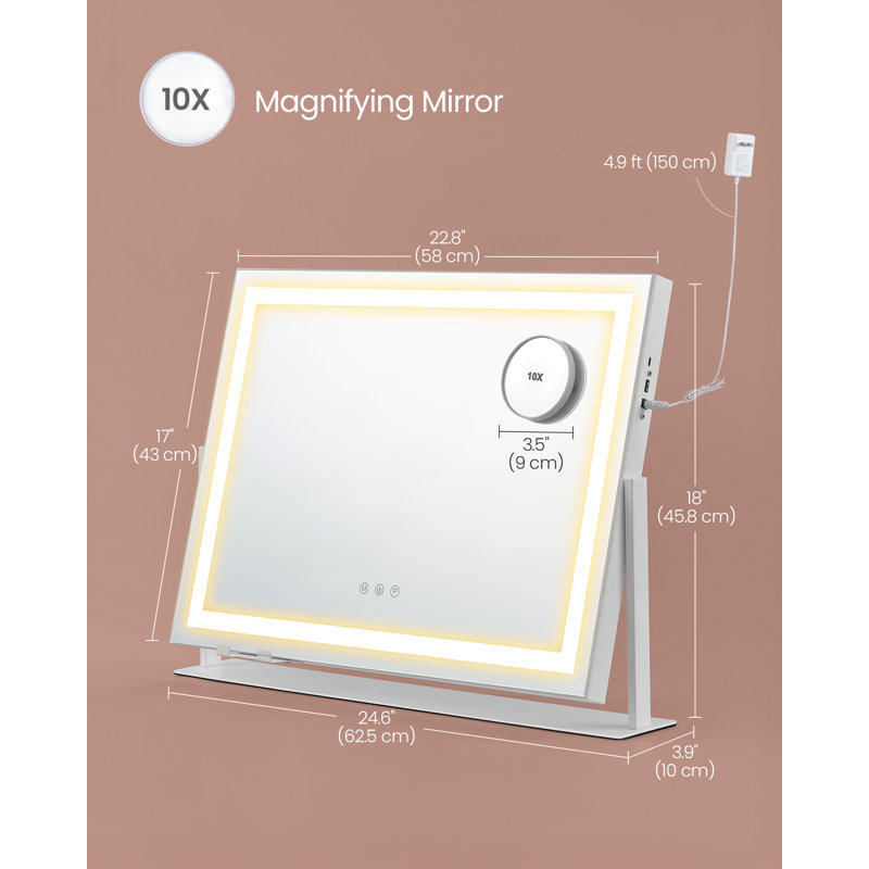 Rectangle Makeup / Shaving Mirror