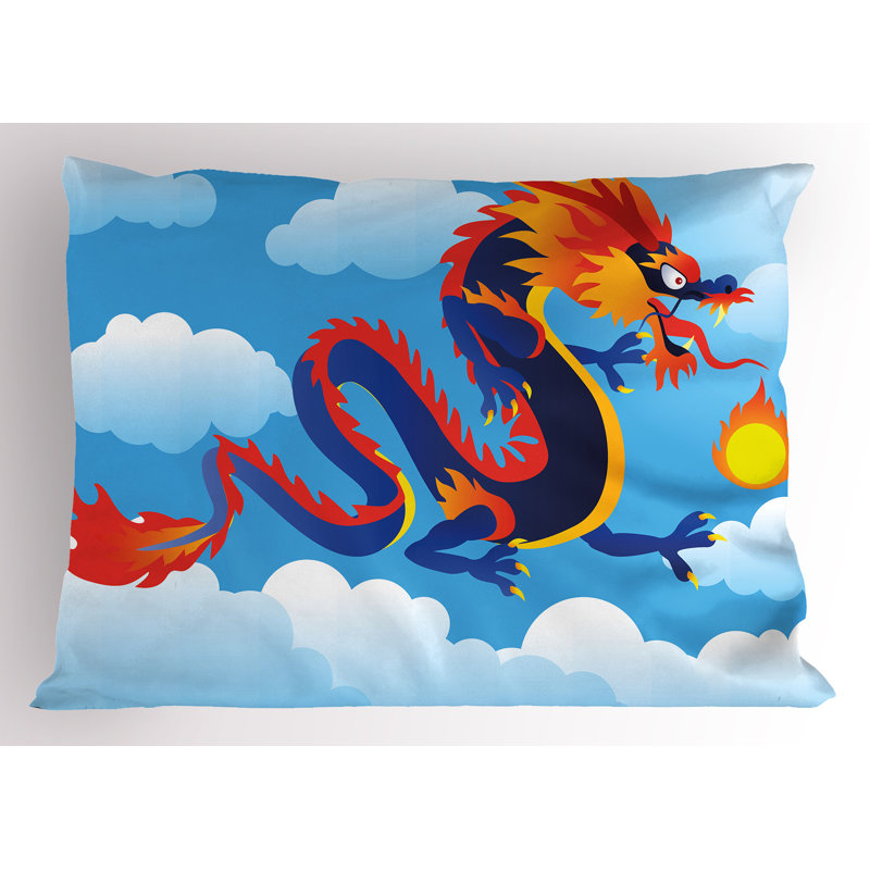 Ensemble de 2 taies décoratives Ambesonne Dragon, H 20 po x l 30 po