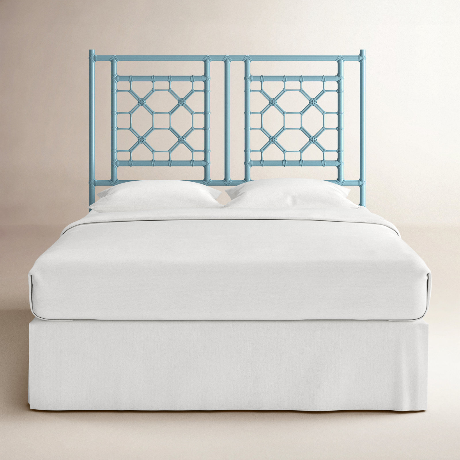Arche Open-Frame Headboard, Queen, Blue