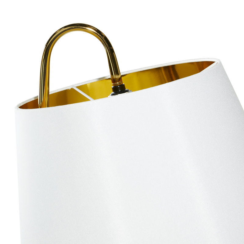 Lampe sur pied standard 59,5 po Marsha, Blanc