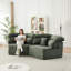 Méridienne à assise unique de 53 pouces à sensation cocooning moderne, canapé modulaire au design enveloppant élégant, canapé «Lazy & Cozy» Vibe, convient à divers cas d'utilisation-1104084201
