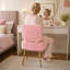 Fauteuil d'appoint avec rangement dissimulé, fauteuil lounge rembourré en sherpa avec dossier rabattable - Fauteuil compact et moderne pour salon/chambre/bureau, repose-pieds réglables, rose-1780978432