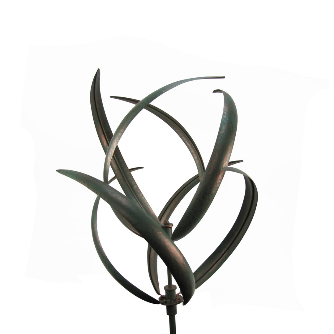Indianola Double Blade Kinetic Wind Spinner Garden Stake Winston Porter