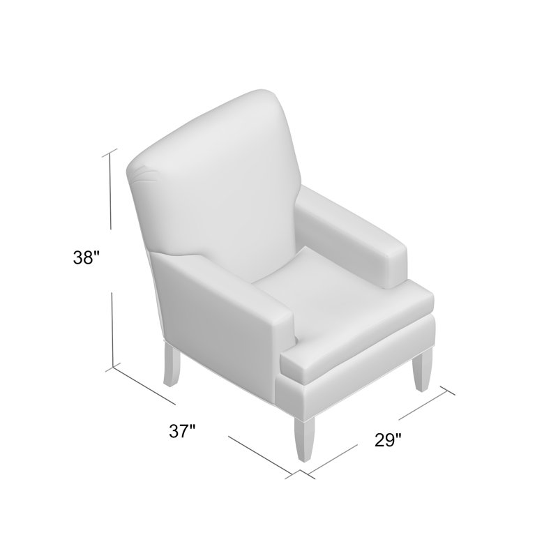 Upholstered Armchair, Leah Desert Rose